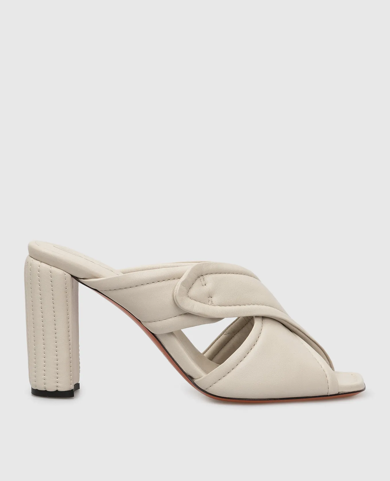 Santoni Sabot in pelle beige WHIO59246HA2TPFH