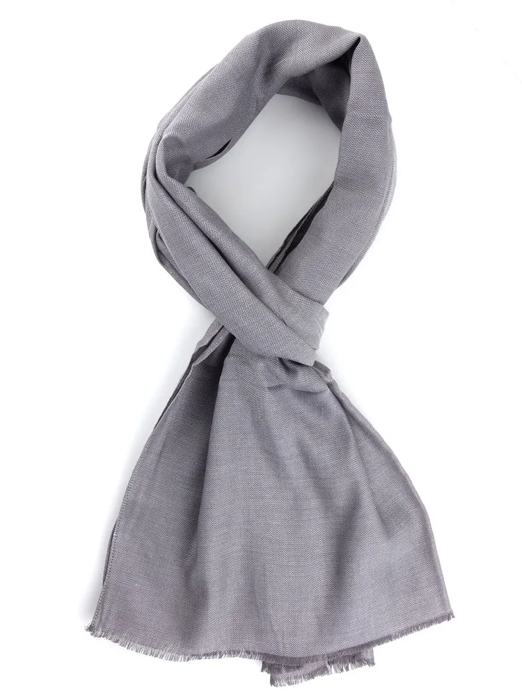 Sciarpa Cotone/Modal UNICO Grigio Scuro 
