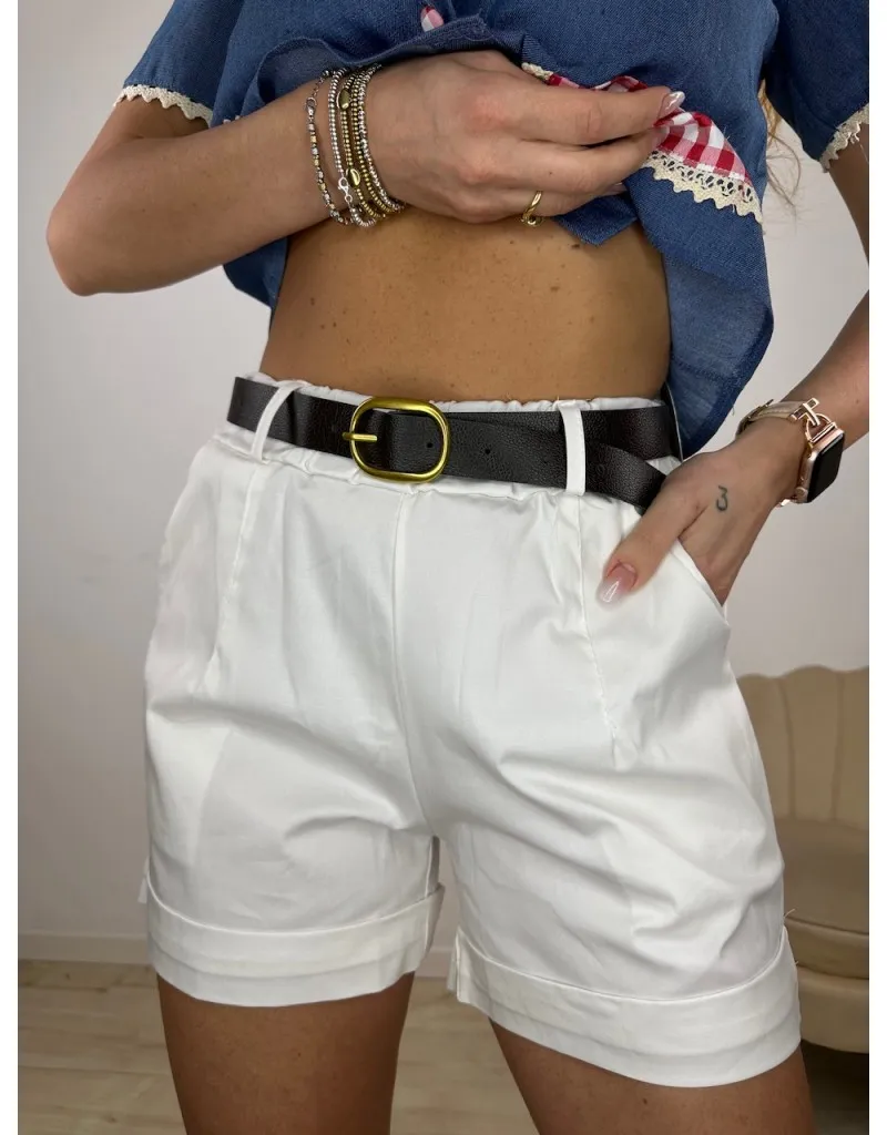 SHORT REBY BIANCO