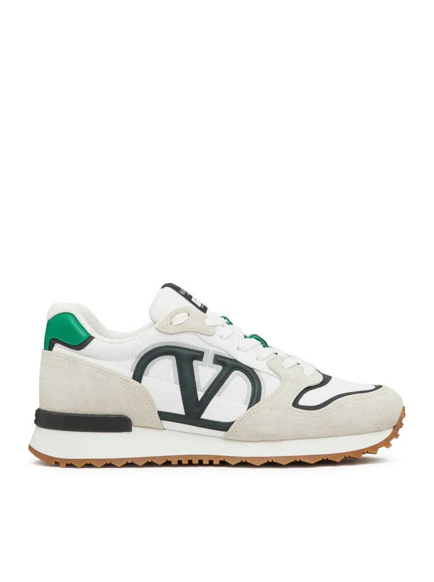 SNEAKER LOW-TOP VLOGO PACE IN CROSTA, TESSUTO E VITELLO