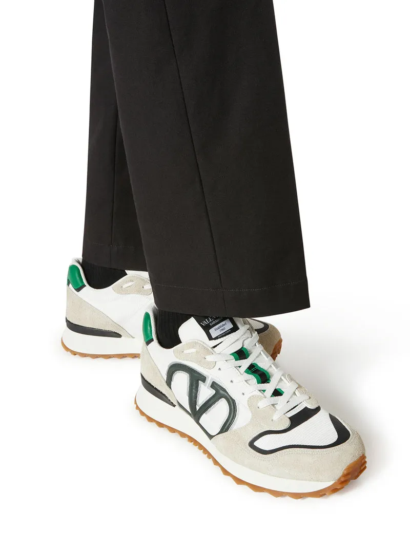 SNEAKER LOW-TOP VLOGO PACE IN CROSTA, TESSUTO E VITELLO