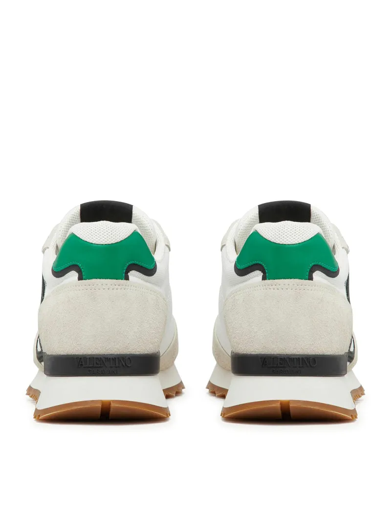 SNEAKER LOW-TOP VLOGO PACE IN CROSTA, TESSUTO E VITELLO