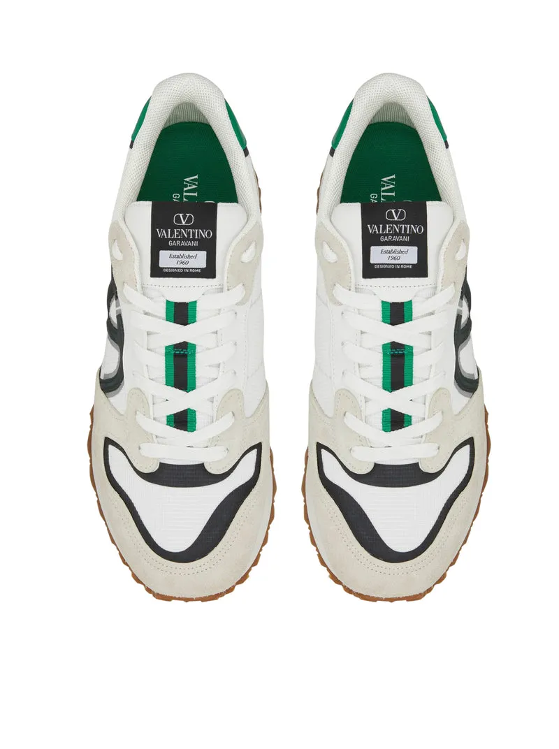 SNEAKER LOW-TOP VLOGO PACE IN CROSTA, TESSUTO E VITELLO
