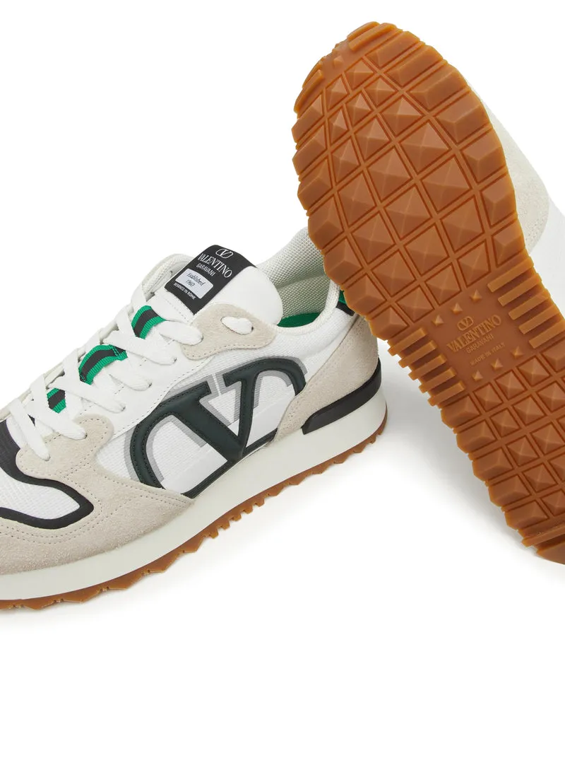 SNEAKER LOW-TOP VLOGO PACE IN CROSTA, TESSUTO E VITELLO