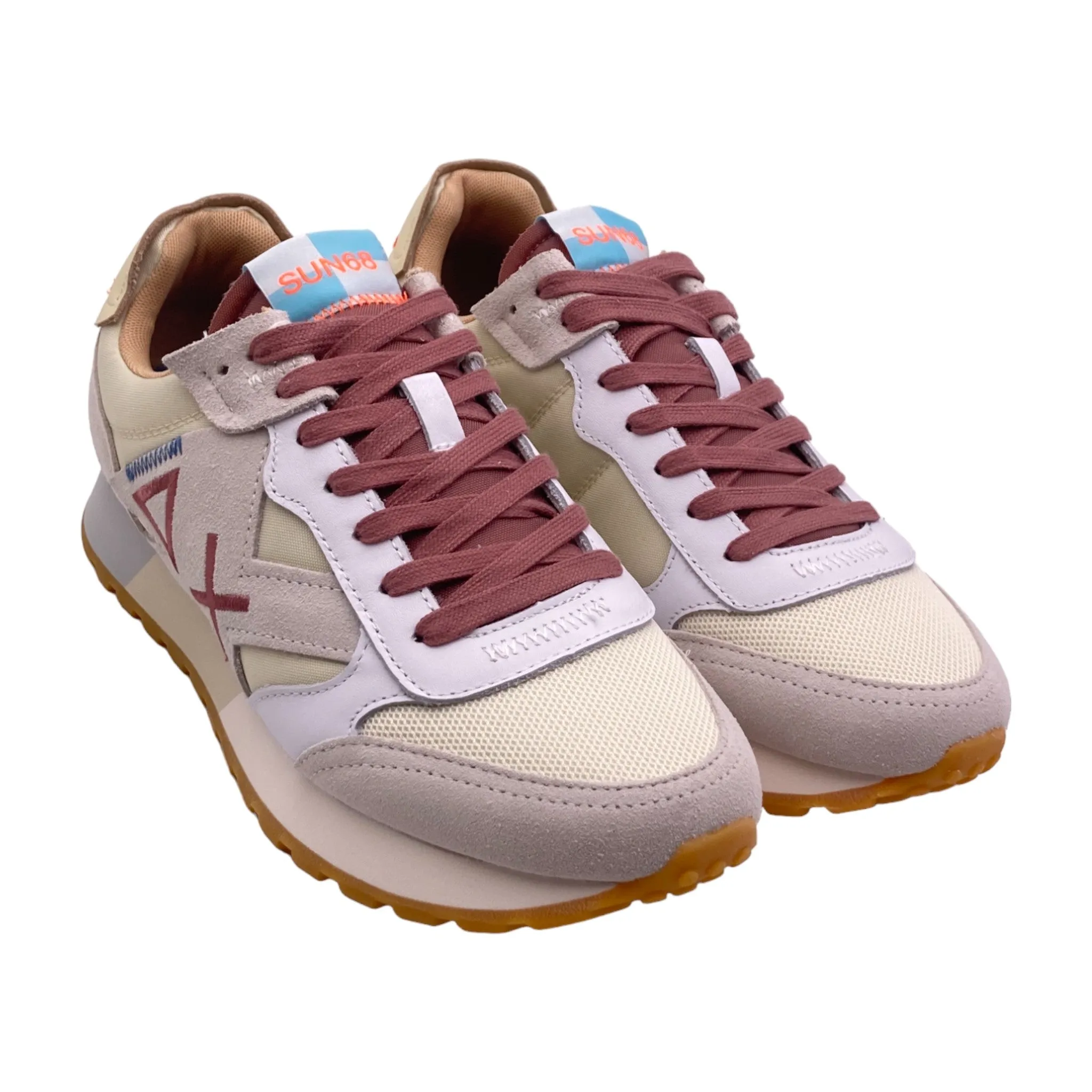 Sneakers Uomo Sun68 Z34114 JAKI UNCLE bianco/panna