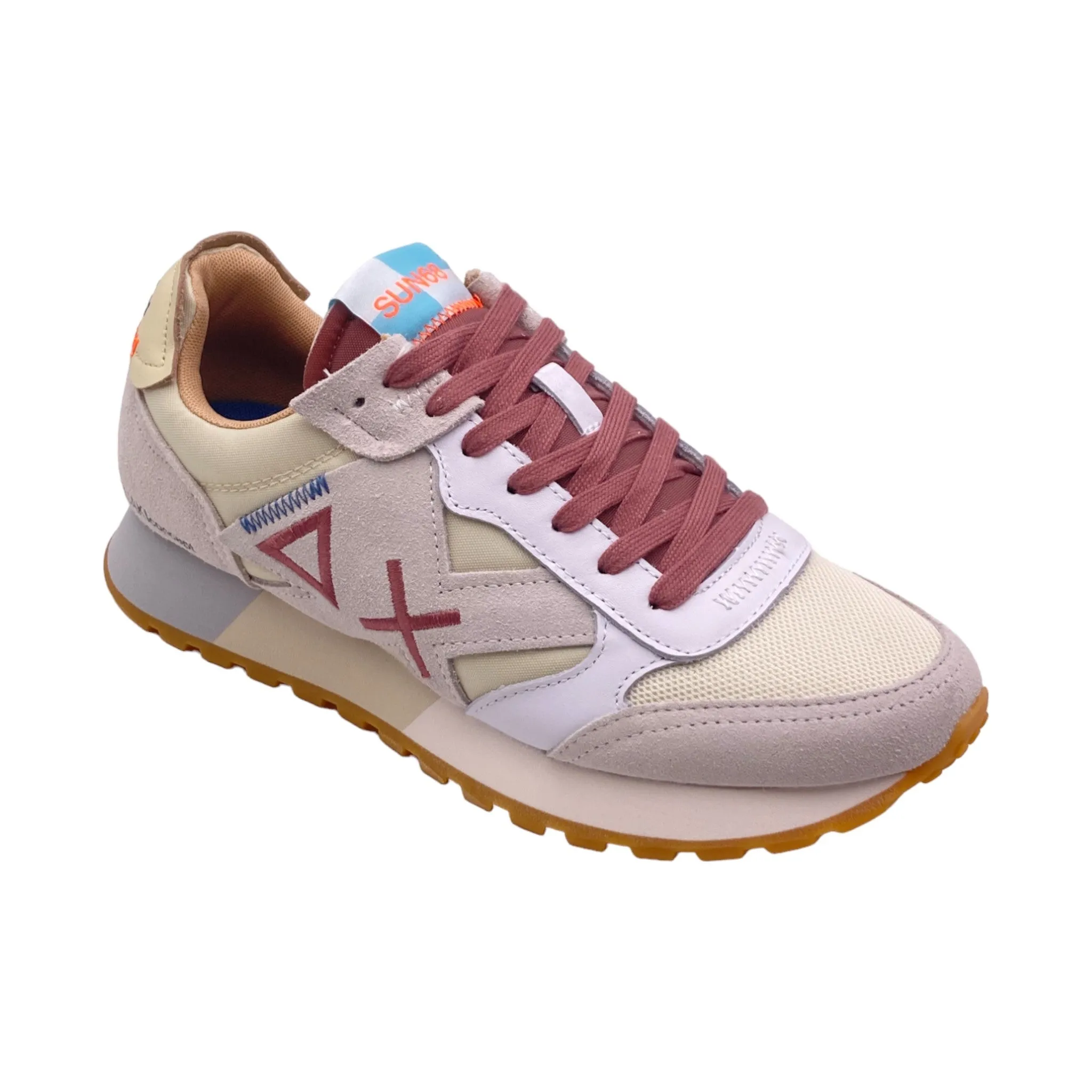 Sneakers Uomo Sun68 Z34114 JAKI UNCLE bianco/panna
