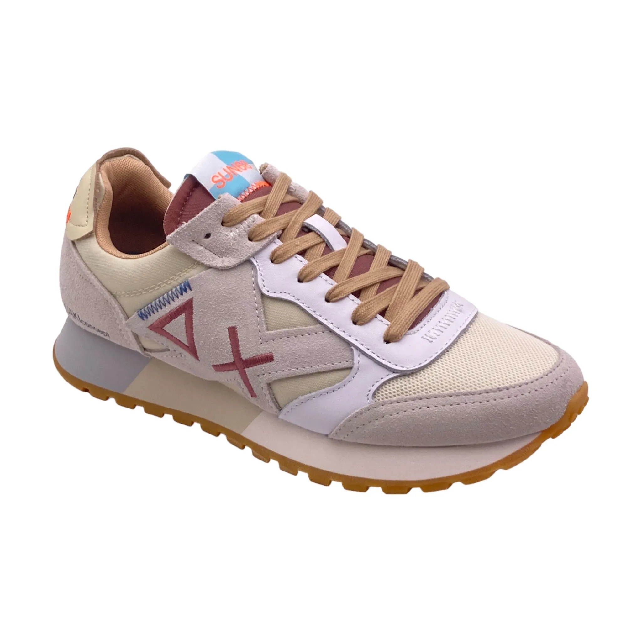 Sneakers Uomo Sun68 Z34114 JAKI UNCLE bianco/panna
