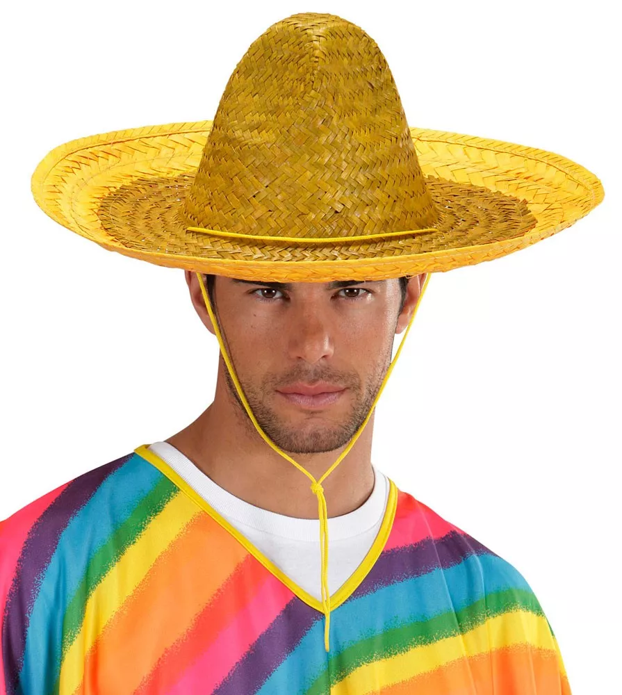 Sombrero da party giallo 48 cm