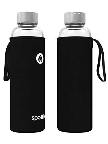 spottle Custodia in neoprene per piatti in vetro da 550, 750 e 950ml, Porta Bottiglia Acqua in Neoprene con con pratica cappio d