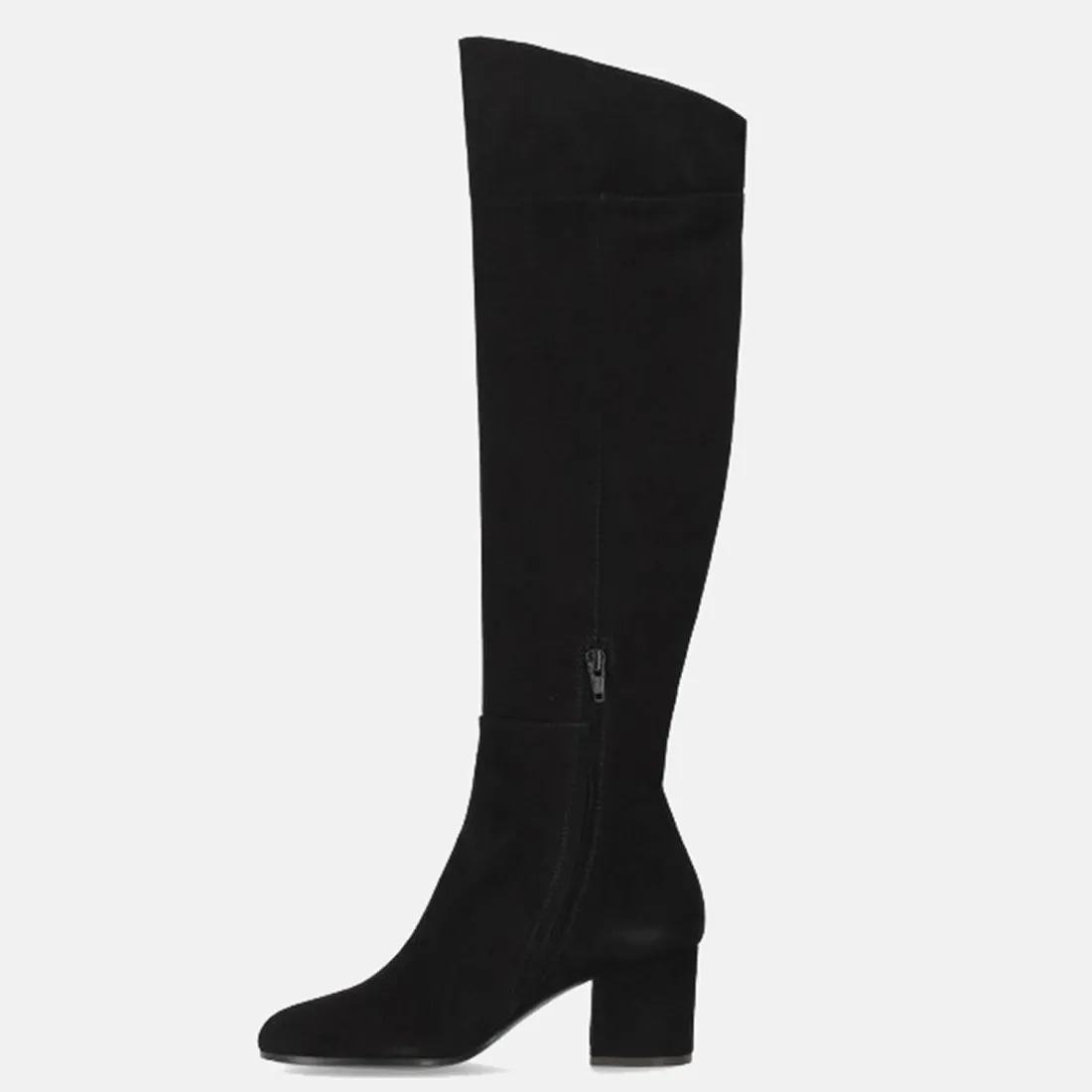 Stivale sopra al ginocchio Via Roma 15 in suede nero