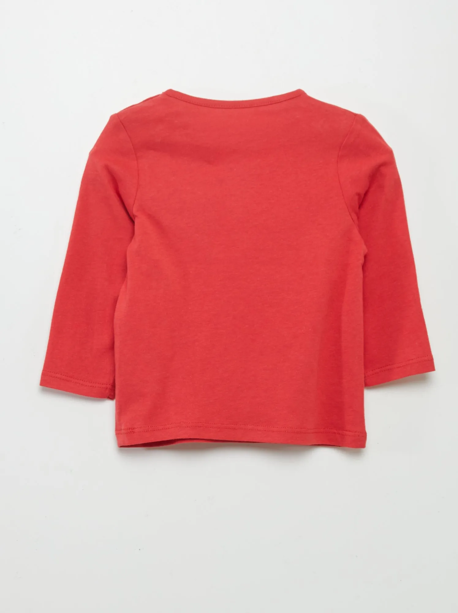 T-shirt con scritta - ROSSO