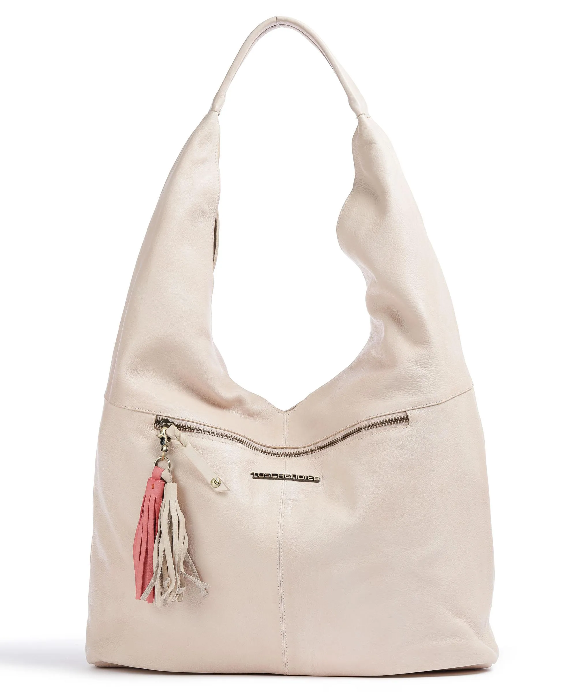  Taschendieb Wien Kohlmarkt 68 Borsa hobo pelle di vacchetta grana sabbia  