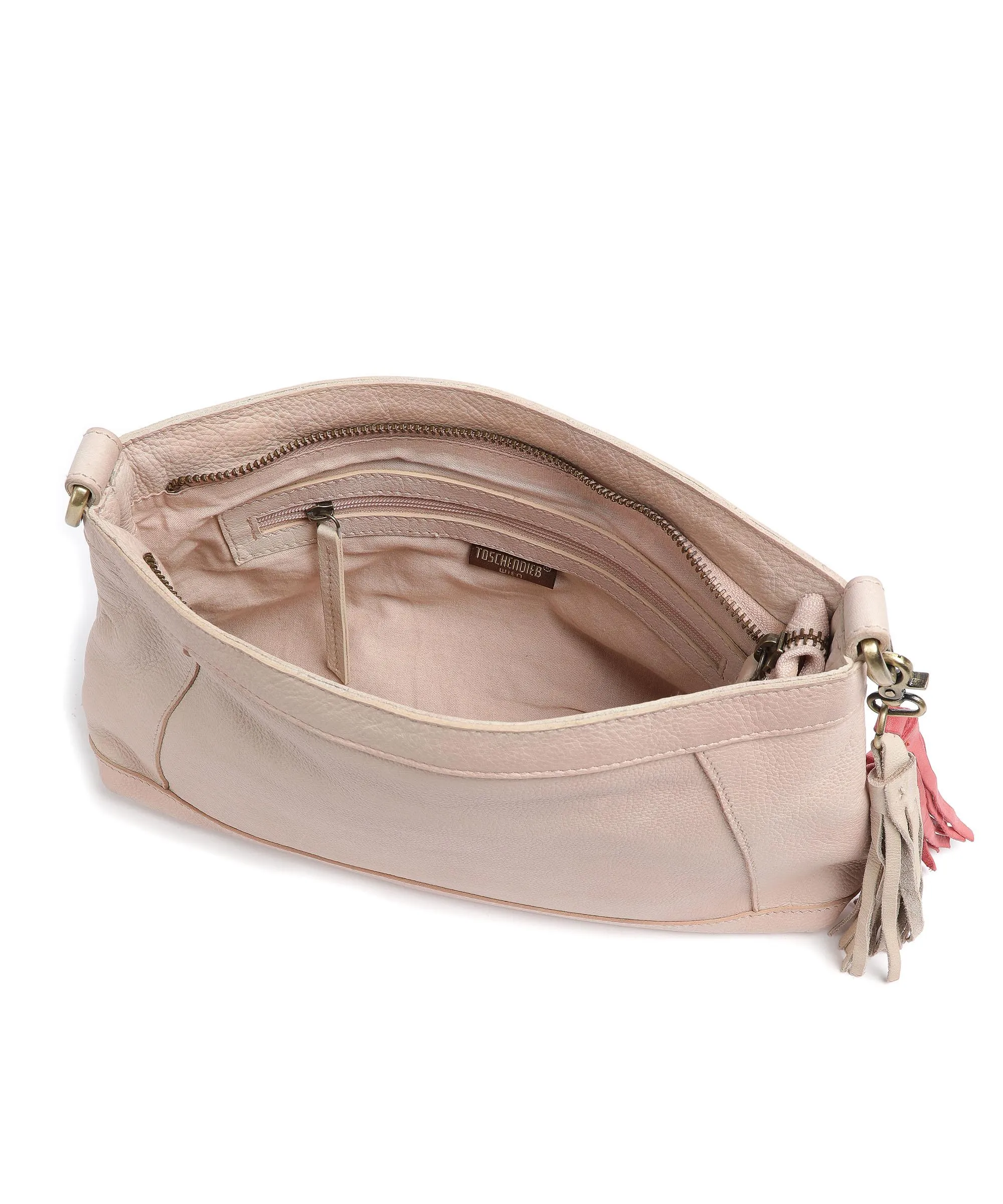  Taschendieb Wien Kohlmarkt 72 Borsa a spalla pelle di vacchetta grana sabbia  