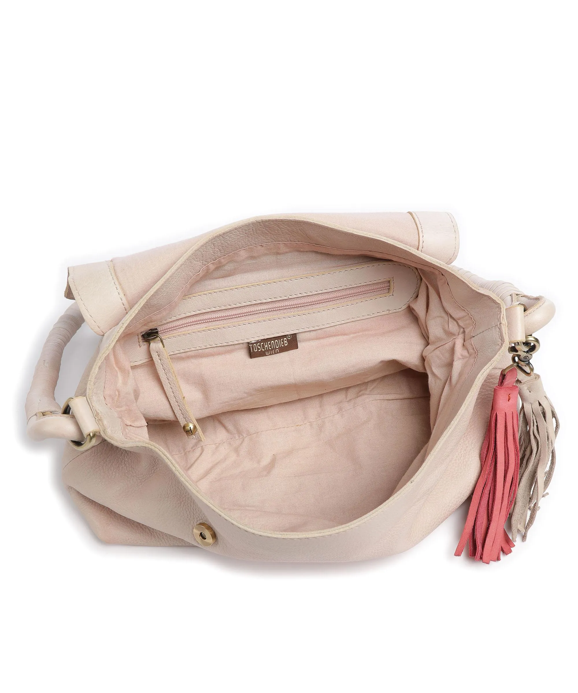  Taschendieb Wien Kohlmarkt 73 Borsa a spalla pelle di vacchetta grana beige  