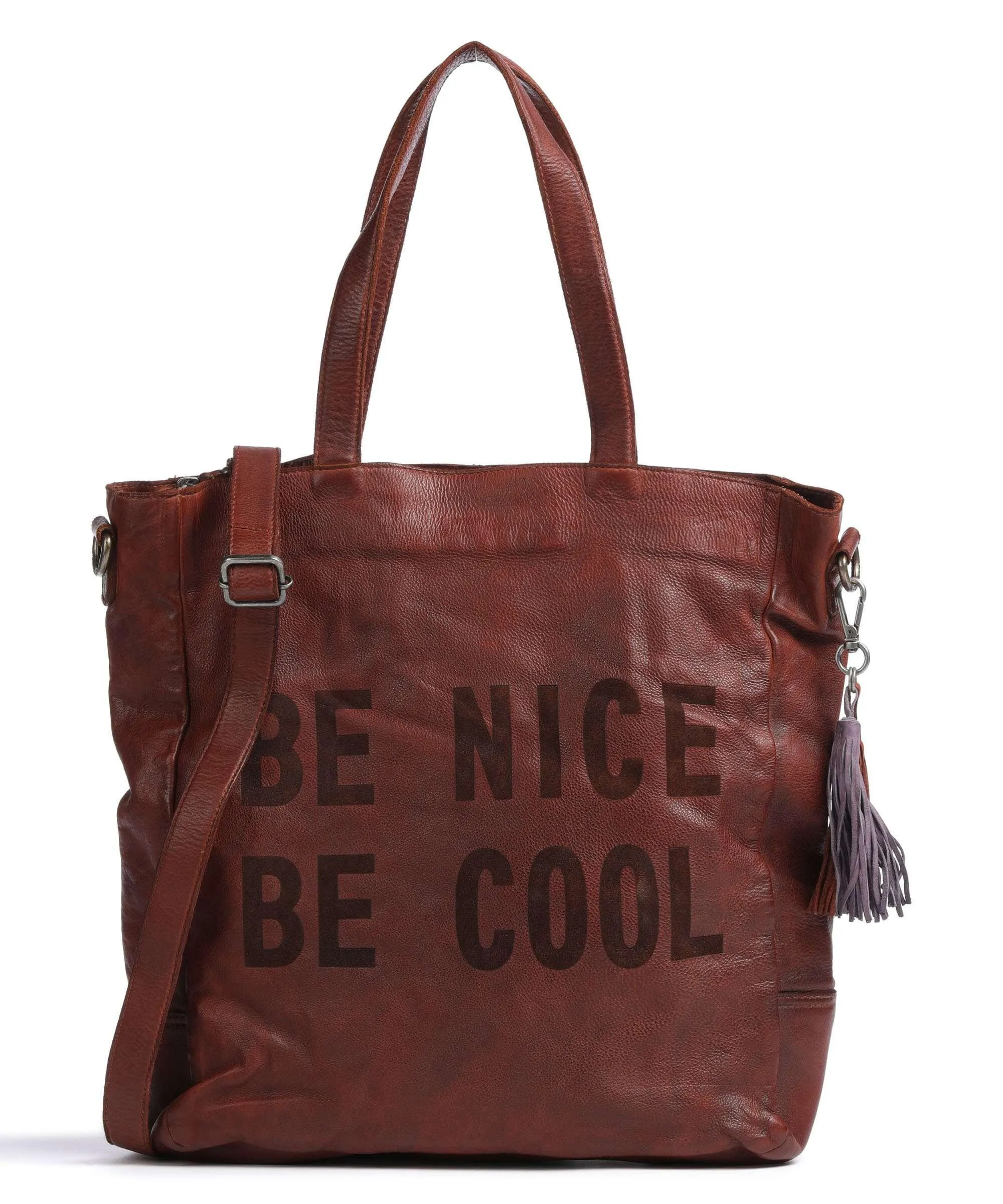  Taschendieb Wien Paniglgasse 1 Borsa shopper pelle di vacchetta grana ramato  