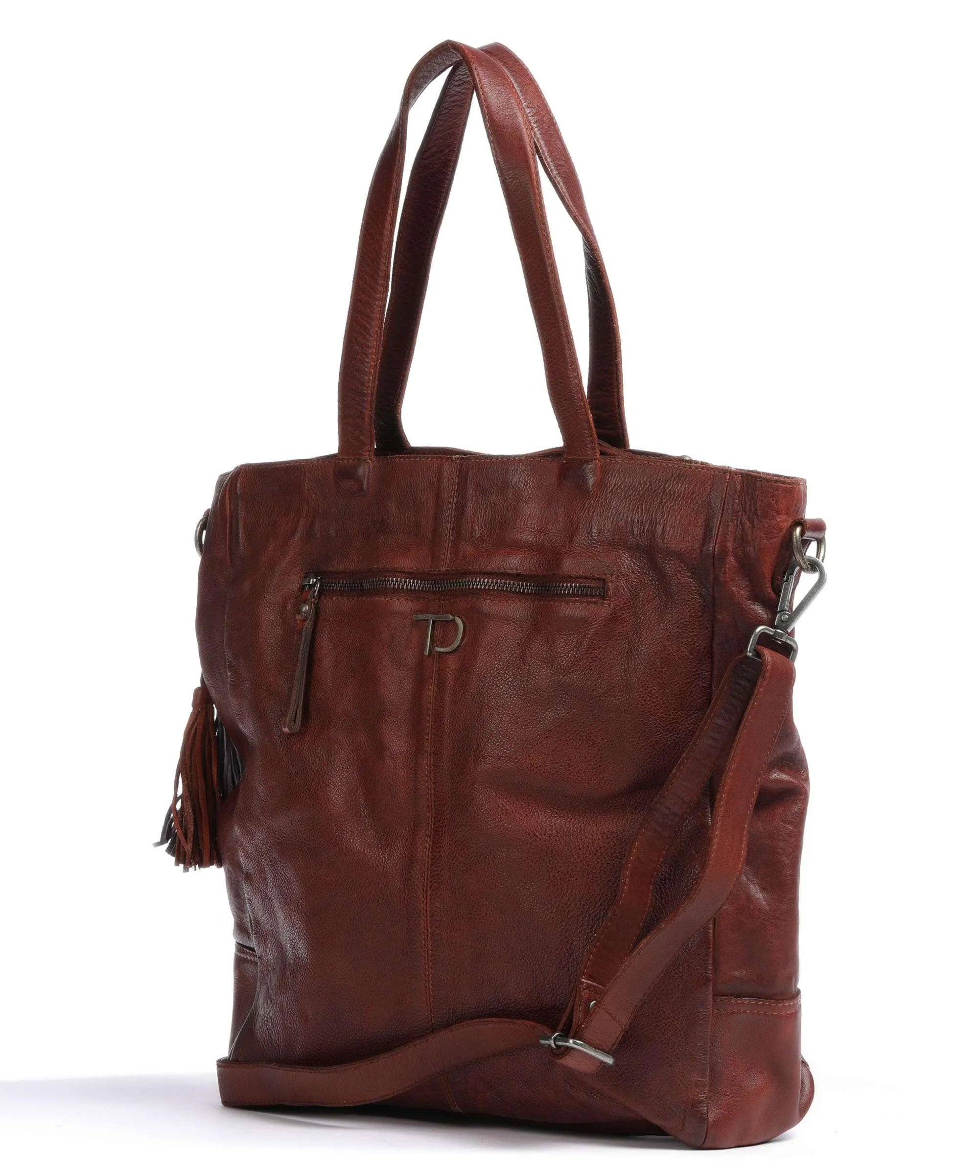  Taschendieb Wien Paniglgasse 1 Borsa shopper pelle di vacchetta grana ramato  