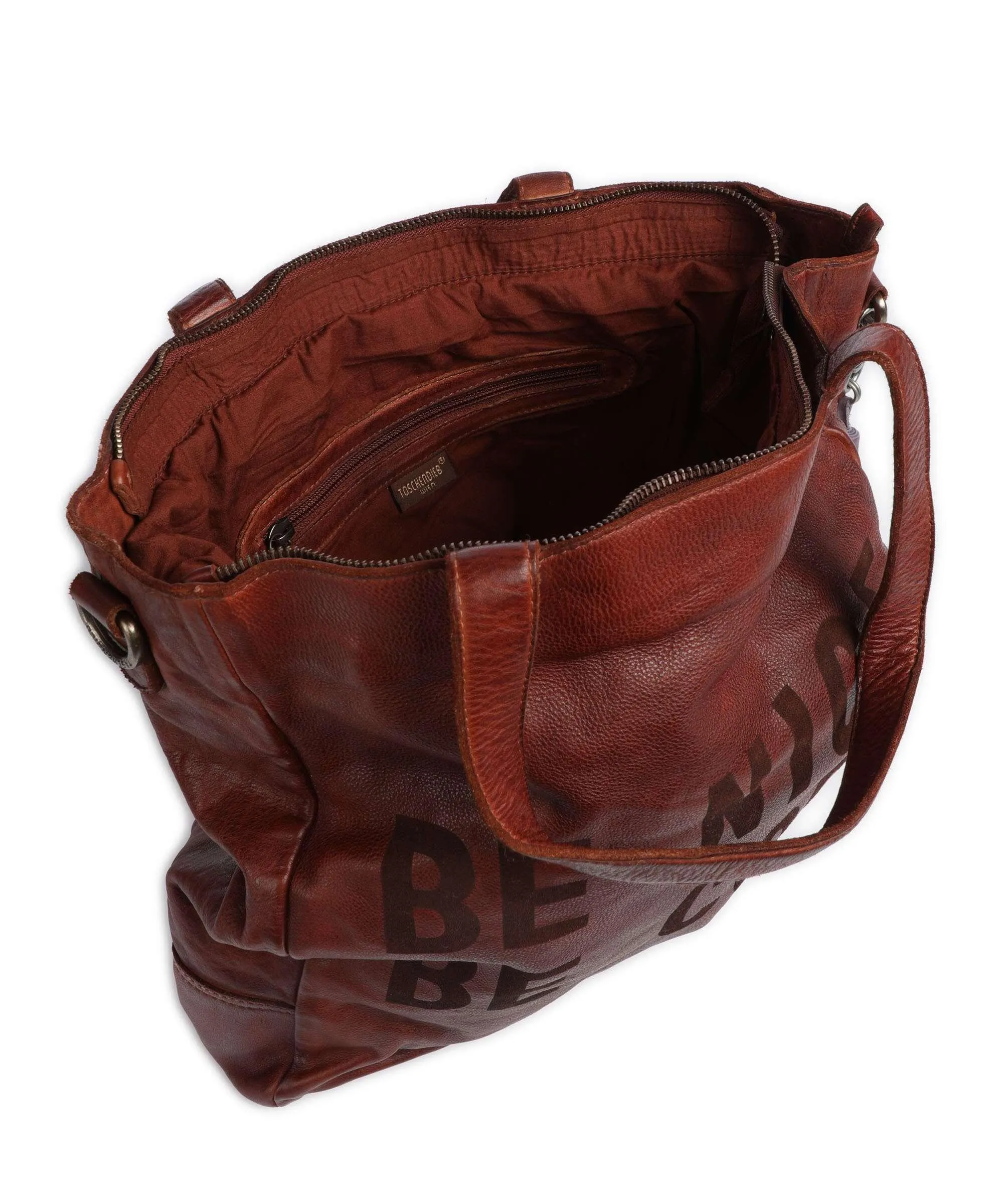  Taschendieb Wien Paniglgasse 1 Borsa shopper pelle di vacchetta grana ramato  