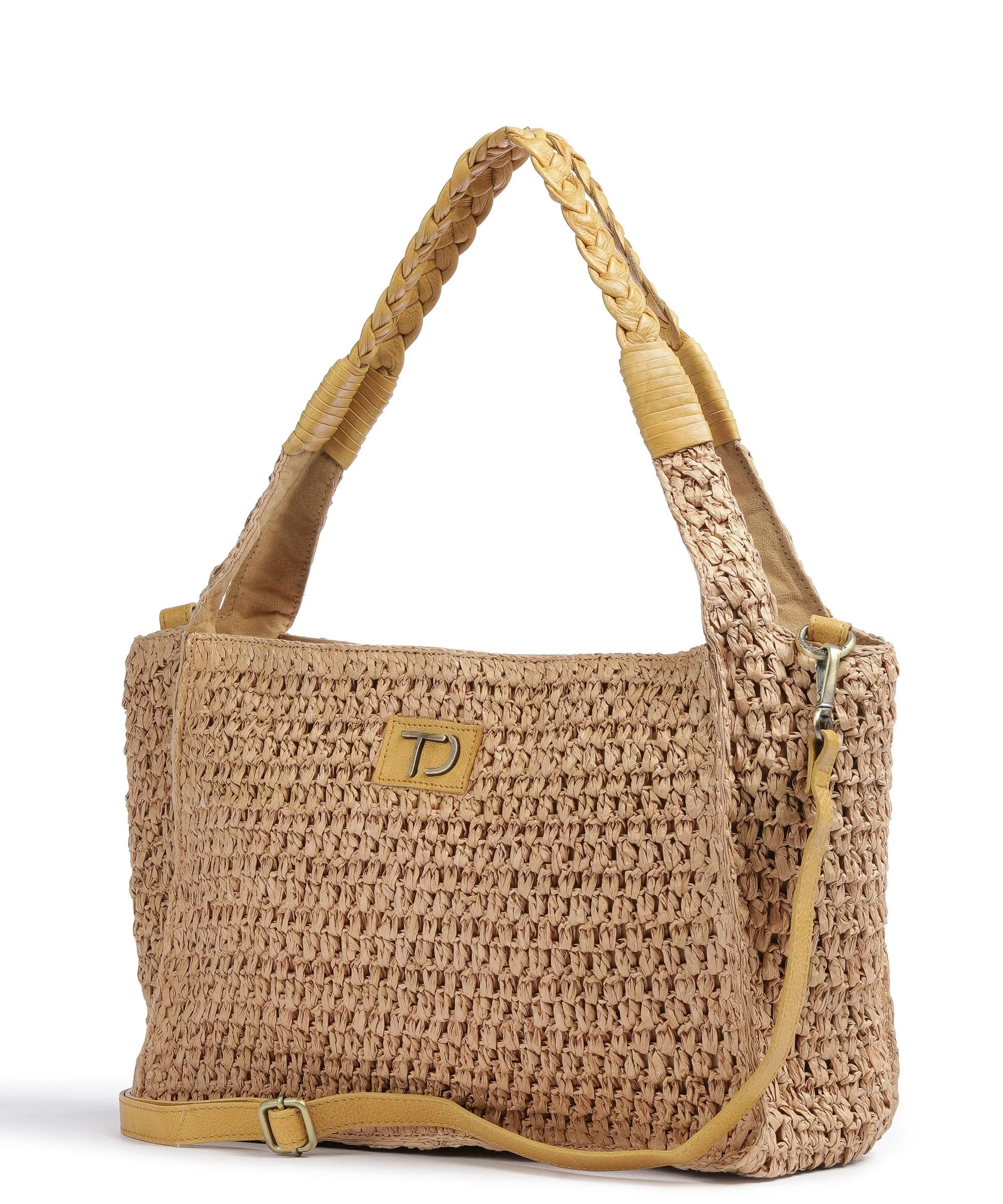  Taschendieb Wien Strandgasse 3 Borsa shopper libro beige/giallo  