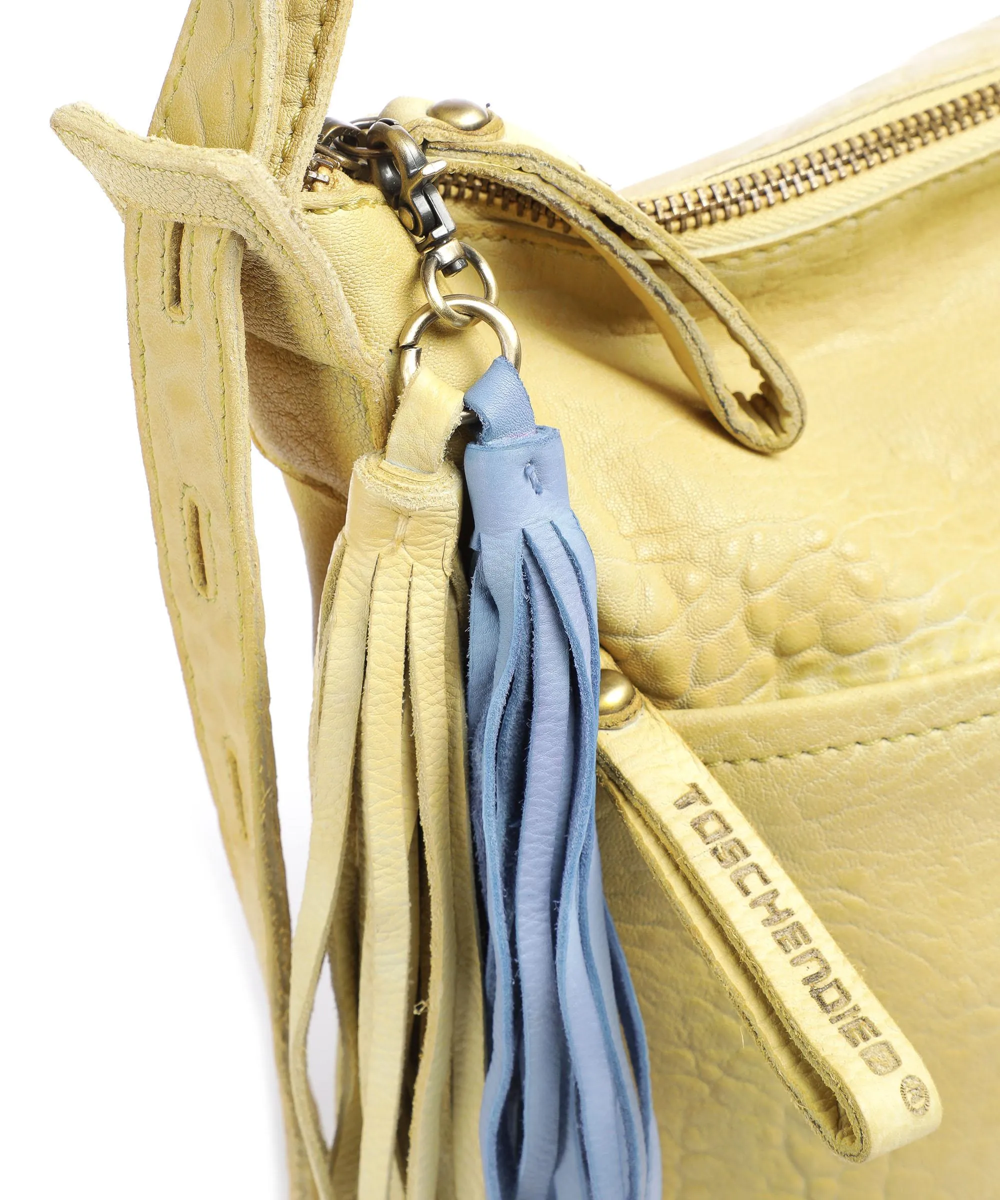  Taschendieb Wien Walfischgasse 2 Borsa a zainetto pelle di pecora giallo  