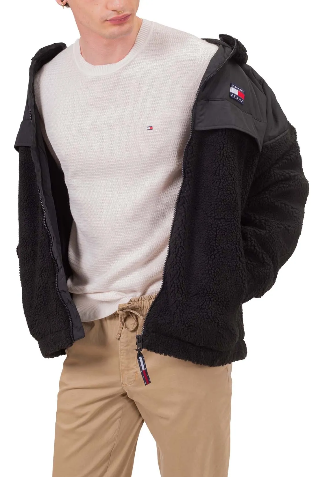 TOMMY HILFIGER Maglia uomo interlock con ricamo logo