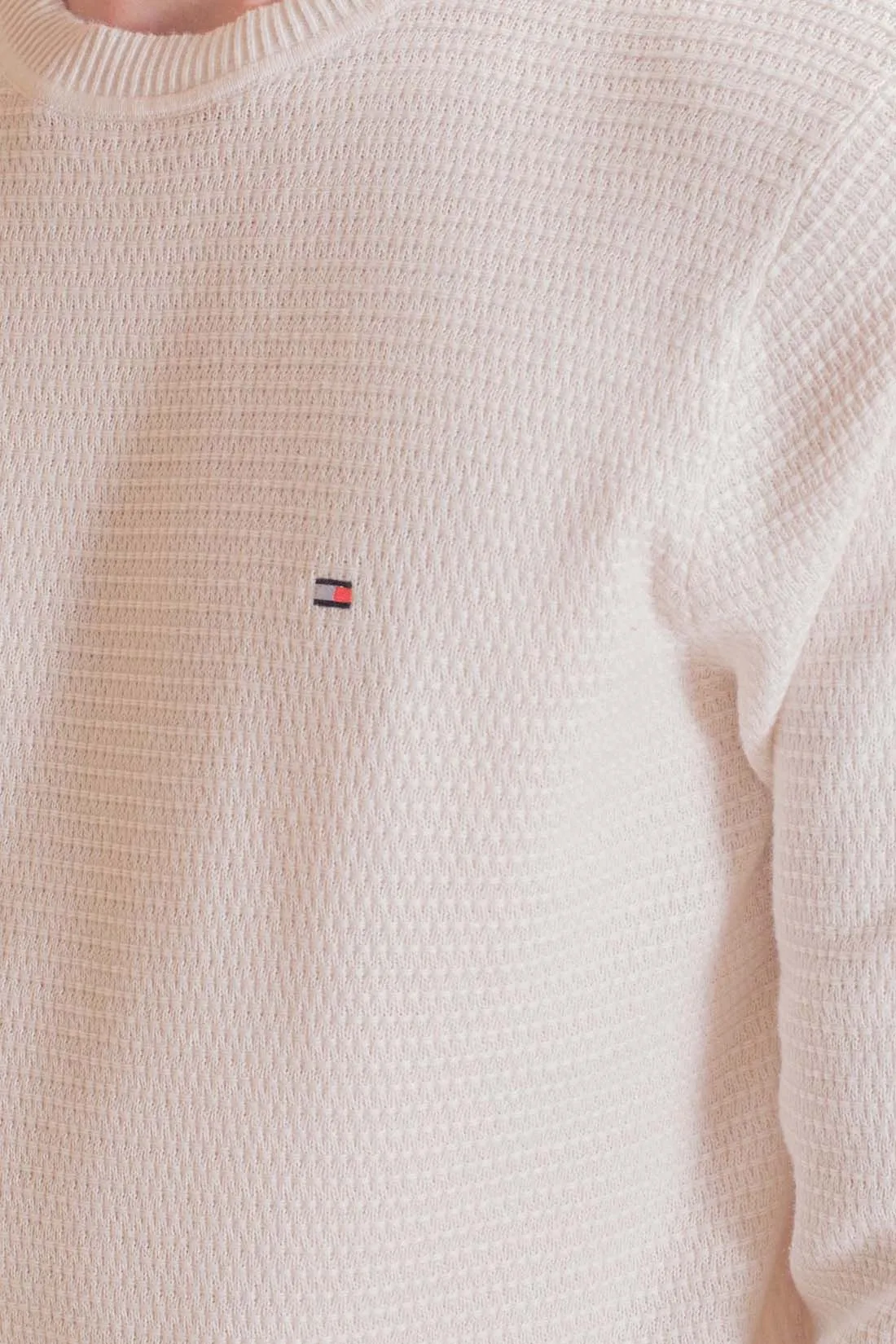 TOMMY HILFIGER Maglia uomo interlock con ricamo logo