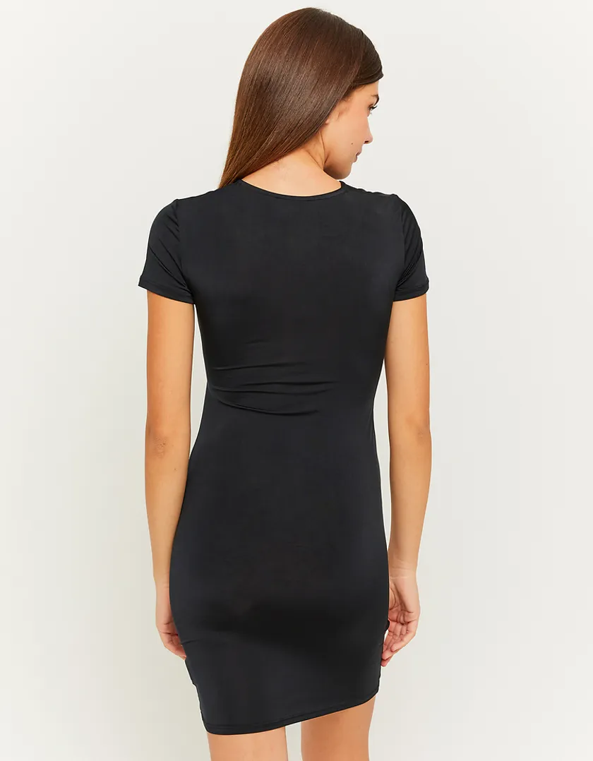 Vestito Corto Nero Cut Out  
