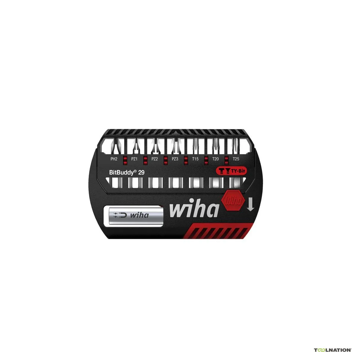 Wiha 42137 Set di bit BitBuddy® TY 29 mm Phillips, Pozidriv, TORX® 8 pezzi 1/4" ()