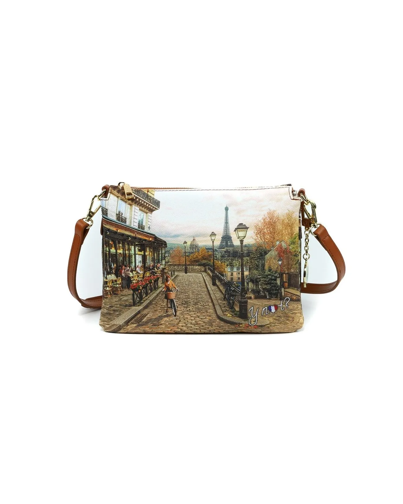 Ynot - Borsa a tracolla a tre scomparti in ecopelle Yesbag | Studioarch.com