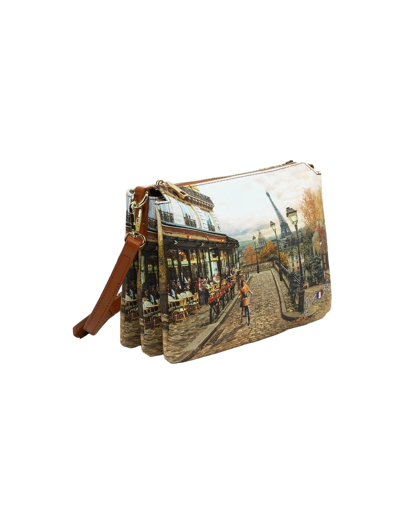 Ynot - Borsa a tracolla a tre scomparti in ecopelle Yesbag | Studioarch.com