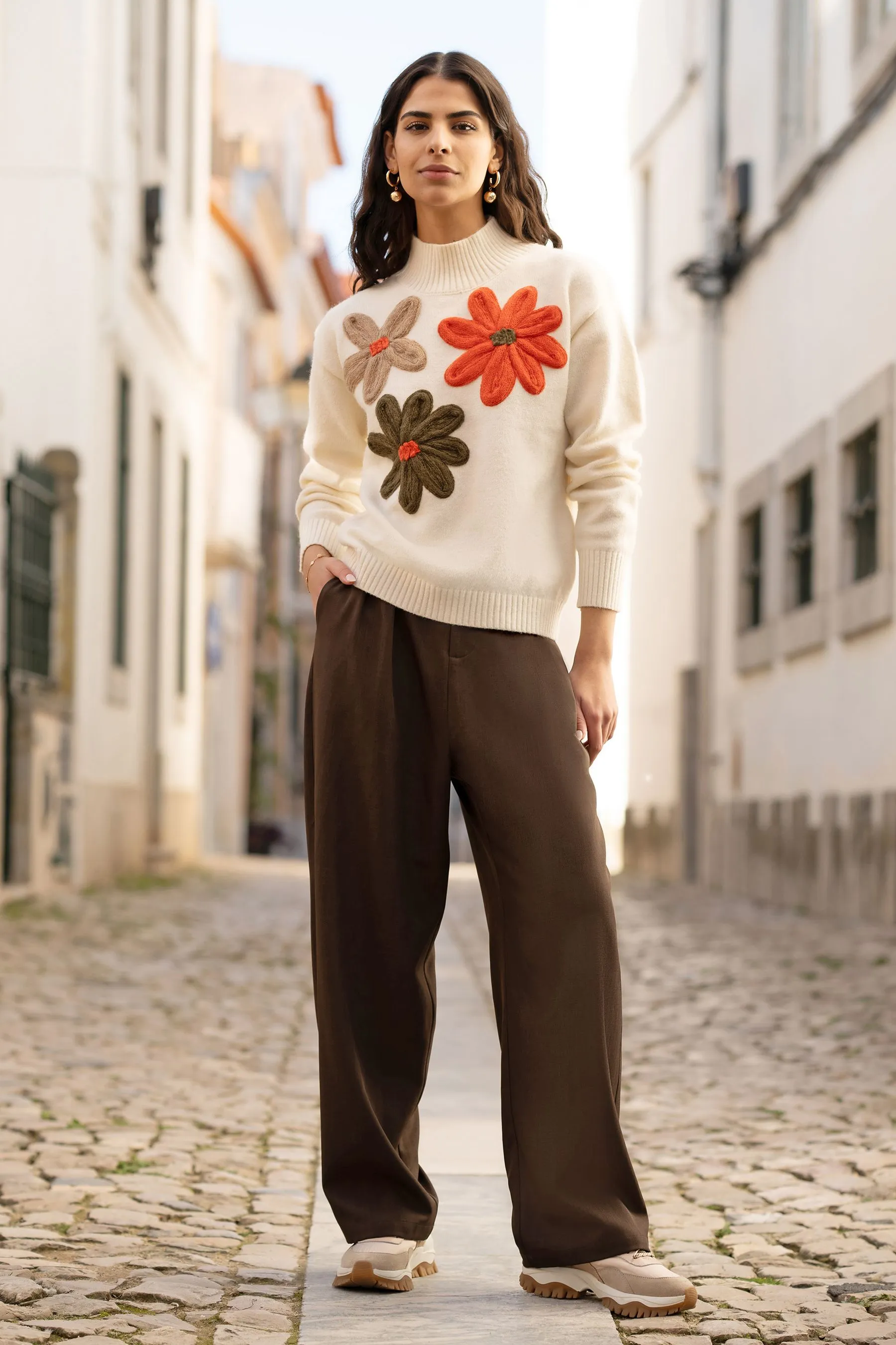 Yumi Wide Leg Trousers    